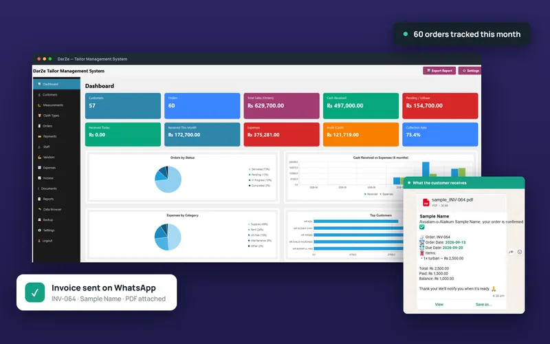 Tailor Management Software